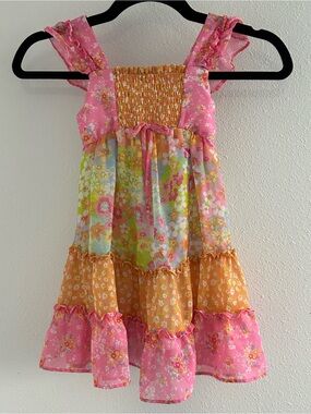 Jona Michelle Multicolor Floral Tiered Sundress